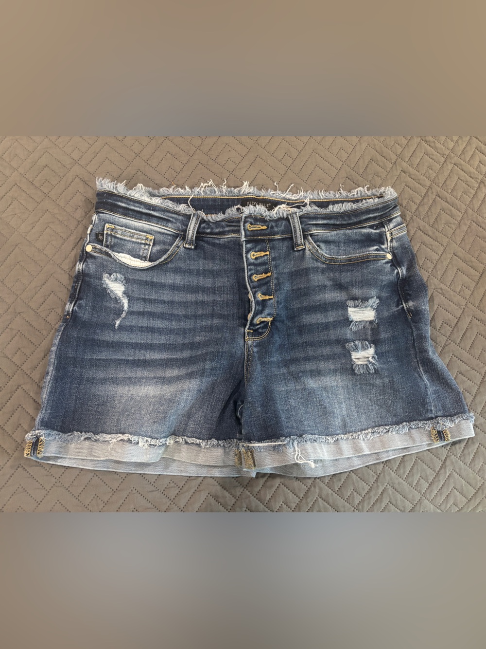 Judy Blue Distressed Denim Shorts